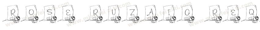 rose ruzaig Reqular字体转换